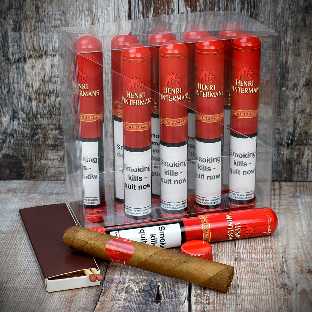Henri Wintermans Corona Deluxe Sumatra Tubed Cigar Single - Image 3