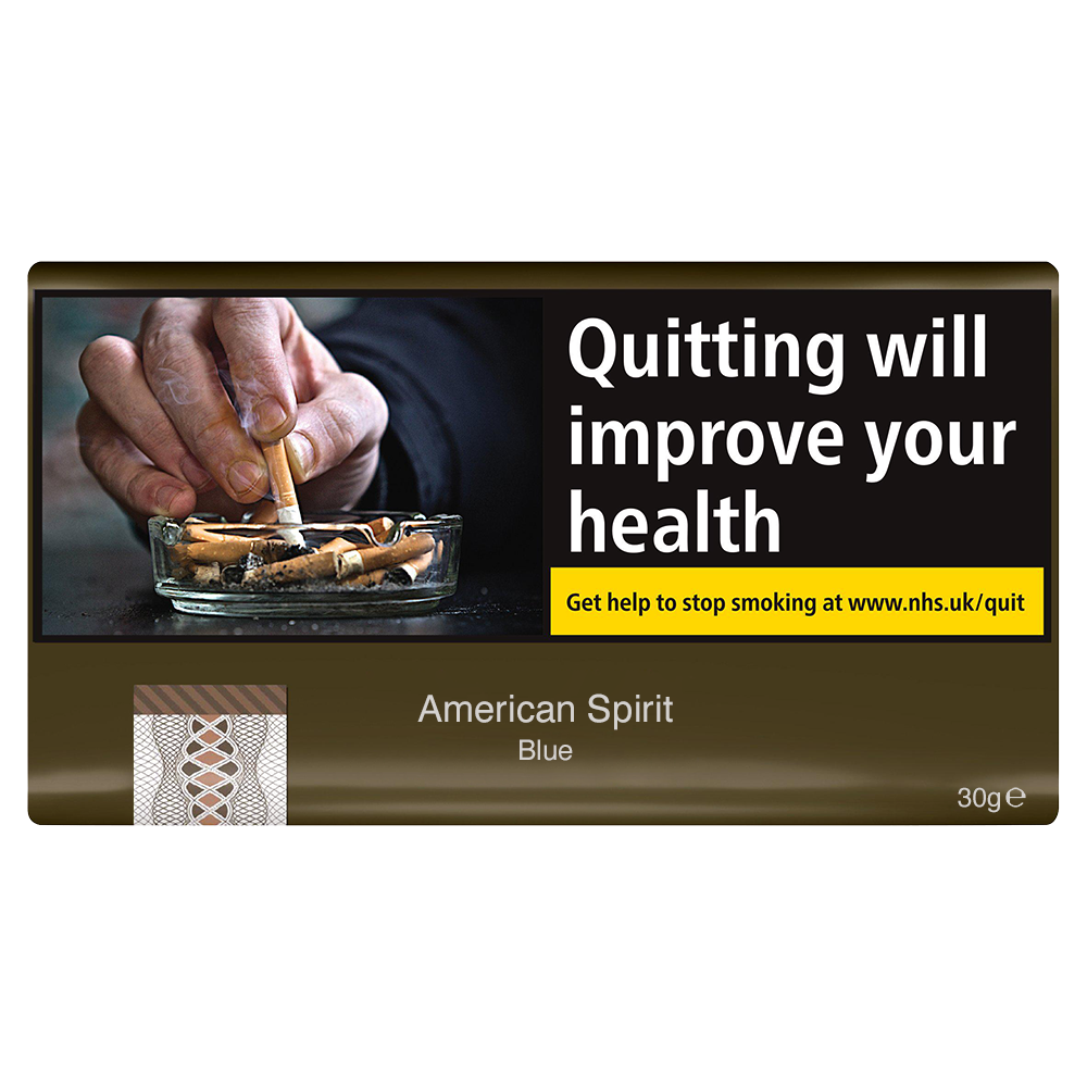 American Spirit Blue Additive-Free Hand Rolling Tobacco 30g Pouch