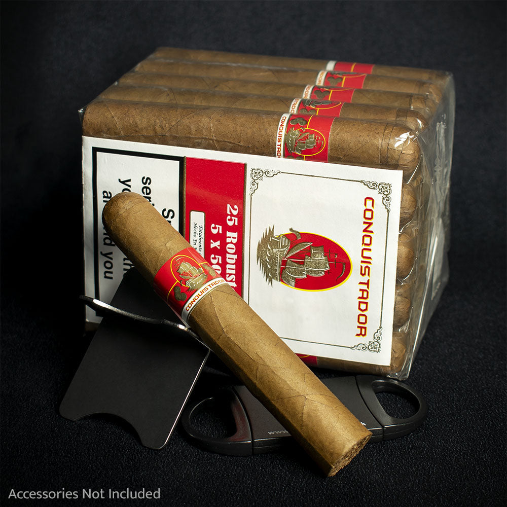Conquistador Robusto Handmade Cigar Ecuadorian Wrapper Nicaraguan Binder Medium - Image 2