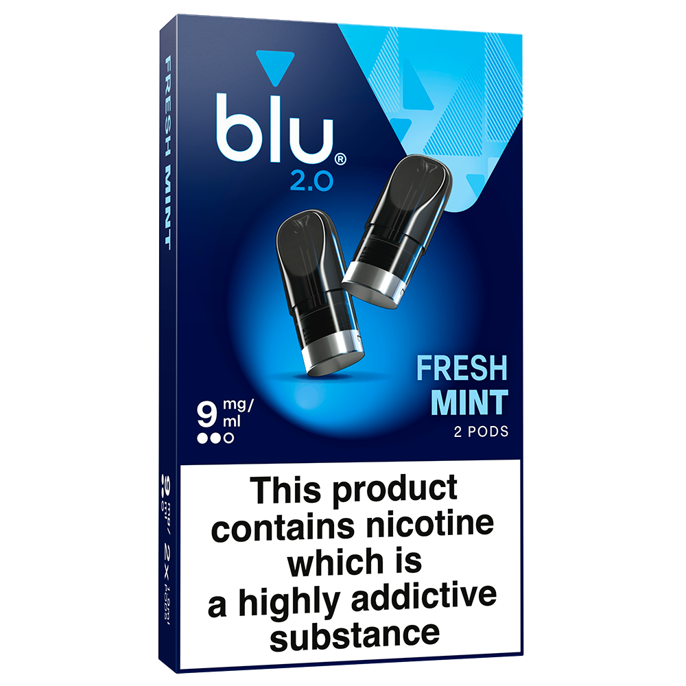 Blu 2.0 Fresh Mint Vape Pods 9mg 2 Pack