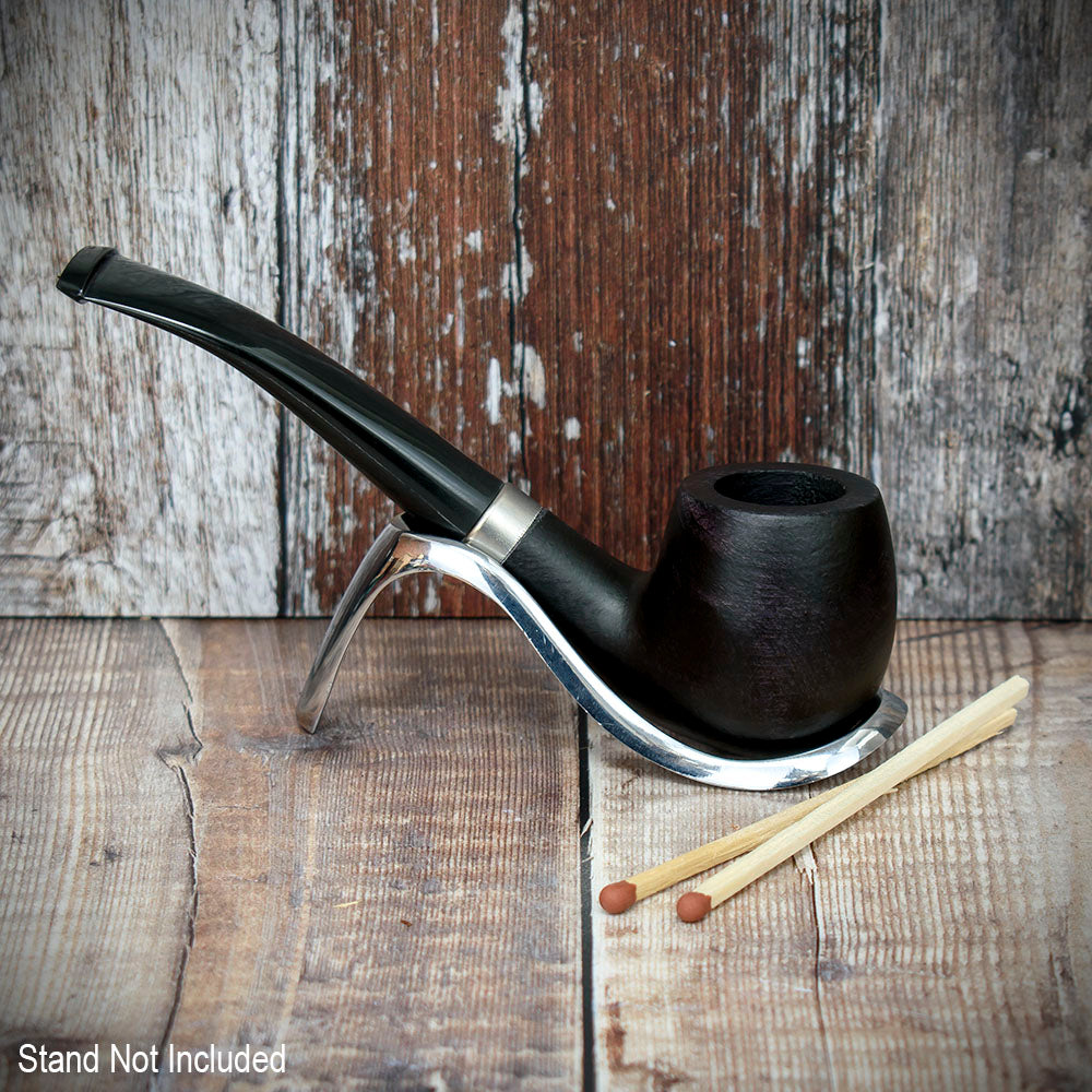 Sarome Beechwood Bent Smooth Tobacco Pipe 135mm - Image 3