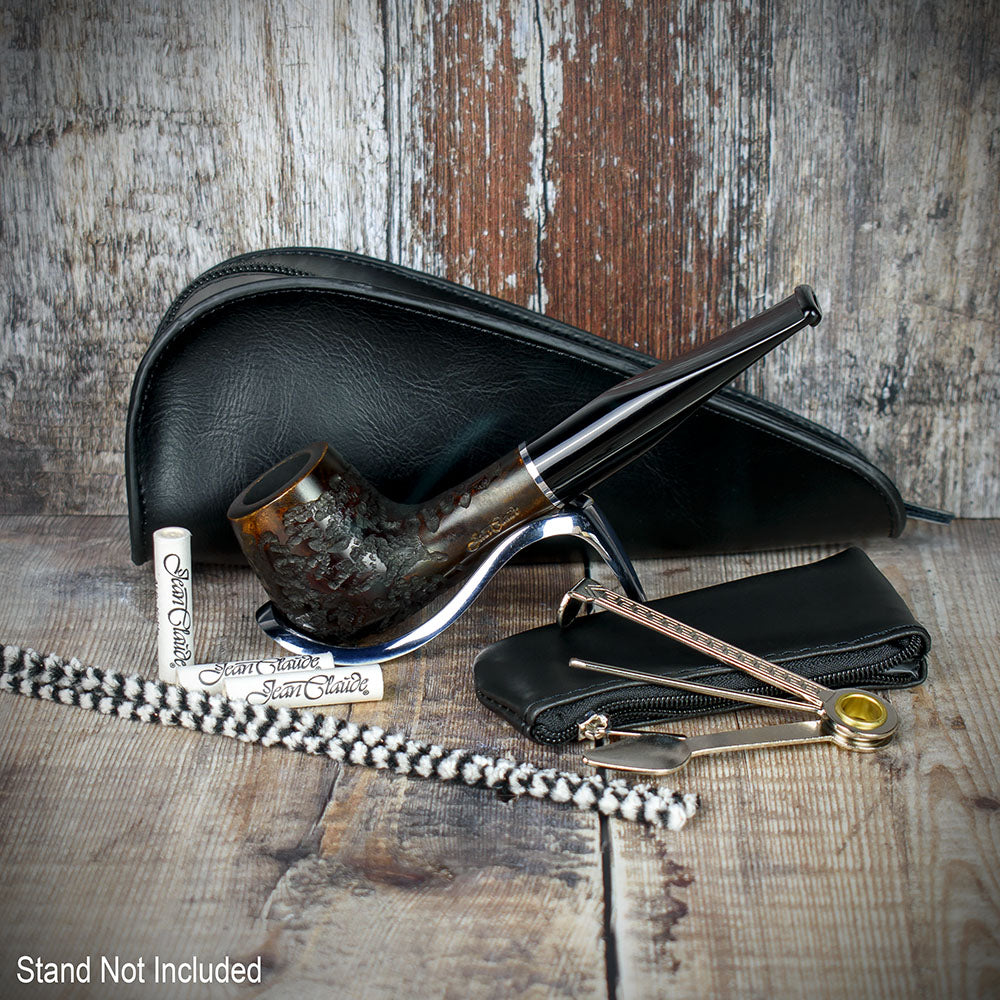 Smoke-King Pipe Smoker's Starter Kit with Black Leather Pouch - Image 2