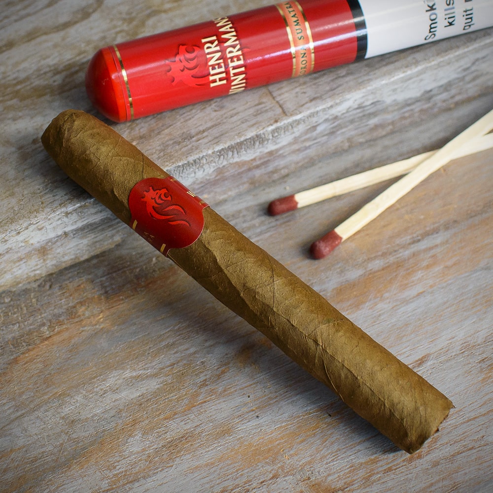 Henri Wintermans Corona Deluxe Sumatra Tubed Cigar Single - Image 2