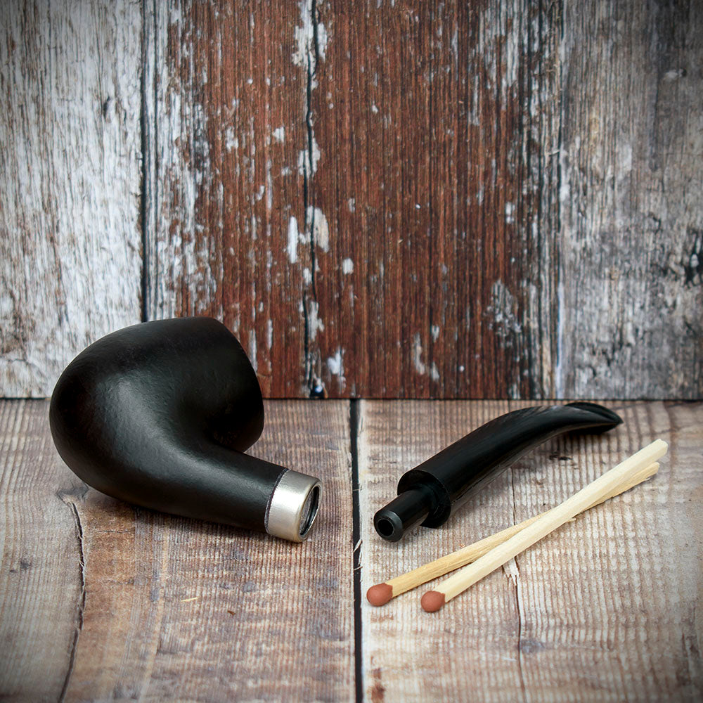 Sarome Beechwood Bent Smooth Tobacco Pipe 135mm - Image 4